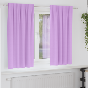 vidaXL Verduisterende gordijnen 2 pcs Paars 175 x 140 cm Polyester