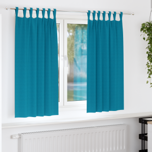 vidaXL Verduisterende gordijnen 2 pcs Turquoise 175 x 140 cm Polyester