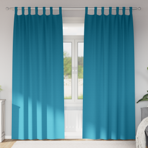 vidaXL Verduisterende gordijnen 2 pcs Turquoise 225 x 140 cm Polyester