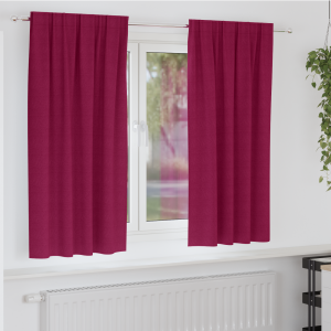 vidaXL Verduisterende gordijnen 2 pcs Wijnrood 175 x 140 cm Polyester