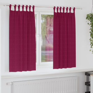 vidaXL Verduisterende gordijnen 2 pcs Wijnrood 175 x 140 cm Polyester