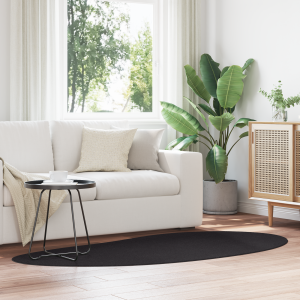 vidaXL Vloerkleed anti-slip 100x200 cm polyester zwart