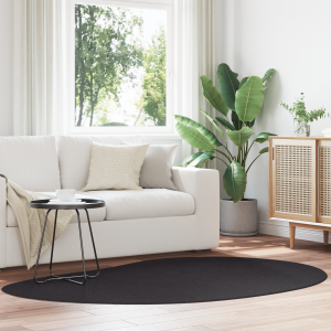 vidaXL Vloerkleed anti-slip 140x200 cm polyester zwart