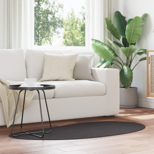 vidaXL Vloerkleed anti-slip 80x150 cm polyester antraciet