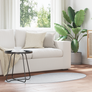 vidaXL Vloerkleed anti-slip 80x150 cm polyester grijs