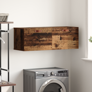 vidaXL Wandkast Oud hout 100 x 36.5 x 35 cm Bewerkt hout