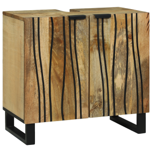 vidaXL Waskast 62x33x58 cm Massief Mango Hout en Engineered Hout
