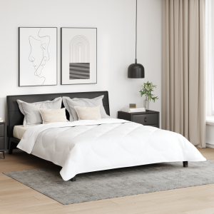 vidaXL Winter Dekbed met kussen 3 pcs Wit Microvezel