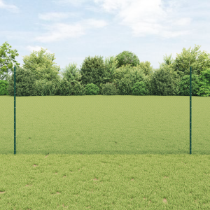 vidaXL Zeshoekig Tuinhek Set Set van 2 Groen Metaal 25 x 1.2 m