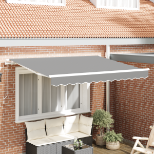 vidaXL Zonnescherm Frame Uittrekbaar Handmatig Bediend 2.5x2 m Metaal