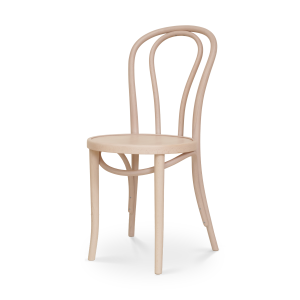 Vienna Thonet No. 18 houten bistrostoel whitewash