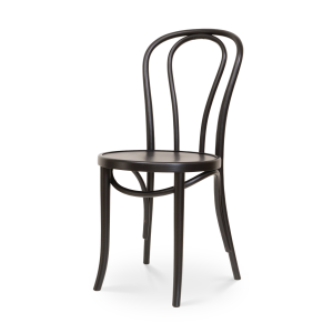 Vienna Thonet No. 18 houten bistrostoel zwart gebeitst