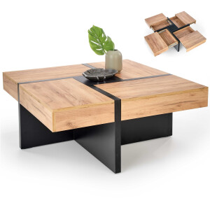 Vierkant salontafel Sevilla 100x100 cm met lades