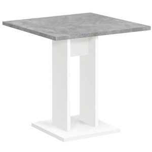 Vierkante eettafel Bandol 70 cm breed in grijs beton