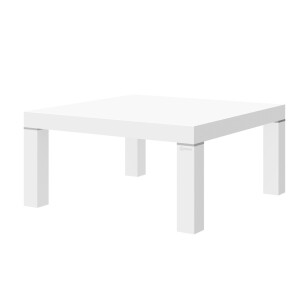 Vierkante Salontafel Monaco 100 cm breed in HG wit