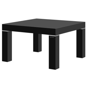Vierkante Salontafel Monaco 80 cm breed in HG zwart