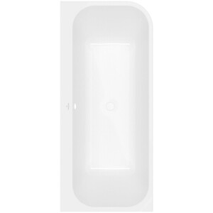 Villeroy & Boch Architectura Back-to-wall bad voor hoekinbouw links - glans wit Alpin (wit) uba170are9cl00v-01