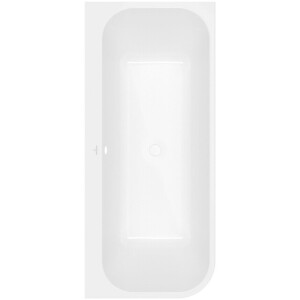 Villeroy & Boch Architectura Back-to-wall bad voor hoekinbouw rechts - glans wit Alpin (wit) uba180are9cr00v-01