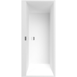 Villeroy & Boch Squaro Edge kunststof duobad quaryl rechthoekig 170x75x45cm - incl. poten en afvoer-/overloopcombinatie mat wit ubq170sqe2dv-rw