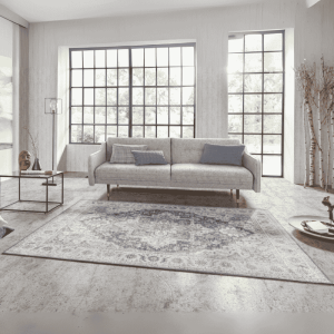 Vintage Vloerkleed Anthea - Wit Lichtroze 150x80cm - Polypropyleen - Dekbed-Discounter.nl