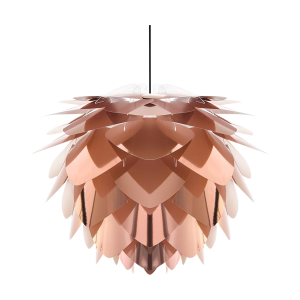 Silvia Mini hanglamp copper - met koordset zwart - Ø 32 cm