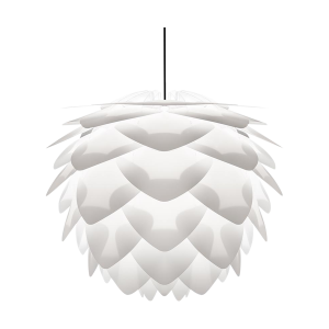 Silvia Mini hanglamp white - met koordset zwart - Ø 32 cm