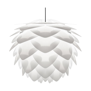 Silvia Medium hanglamp white - met koordset zwart - Ø 50 cm