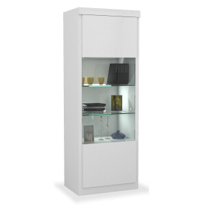 Vitrinekast Spirit Small 180 cm hoog in hoogglans wit