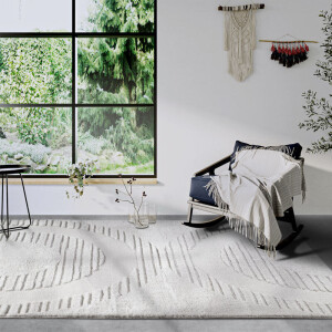 Vloerkleed Bartoux - Wit 120x80cm - Polypropyleen - Dekbed-Discounter.nl