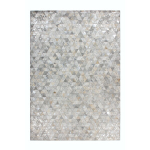 Vloerkleed Metallic handgemaakt leer | Forte Collection