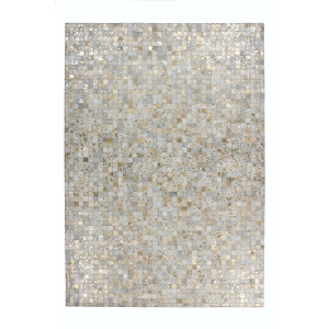 Vloerkleed Metallic handgemaakt leer | Forte Collection