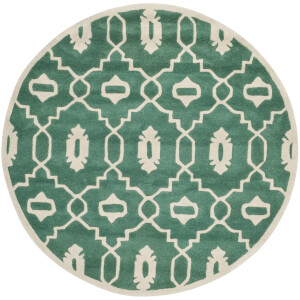 Vloerkleed Mondello rond handgemaakt | Safavieh
