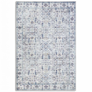 Vloerkleed Saveh - Creme Blauw 150x80cm - - Dekbed-Discounter.nl