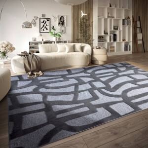 Vloerkleed Vintage Therese - Antraciet 230x160cm - Polypropyleen - Dekbed-Discounter.nl