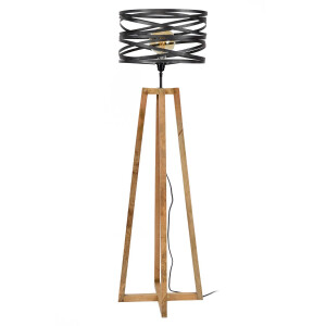 Vloerlamp Twister 135 cm hoog in slate grijs