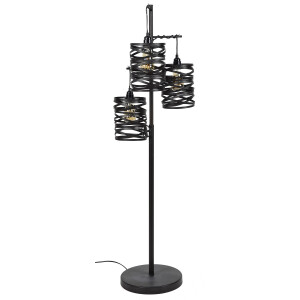Vloerlamp Twister 150 cm hoog in slate grijs