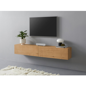 VOGL Möbelfabrik Tv-meubel 1237 Breedte 184 cm, hangend en staand, front van gefineerd eiken