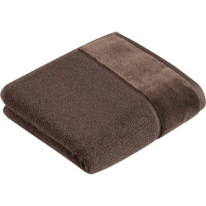 Vossen Handdoek Pure Katoen & VEGAN, met elegante veloursrand (2 stuks)