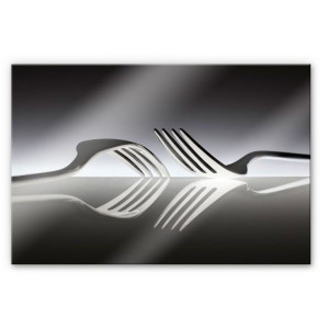 Wall-Art Keukenwand Zilver bestek spatscherm (set, 1-delig)