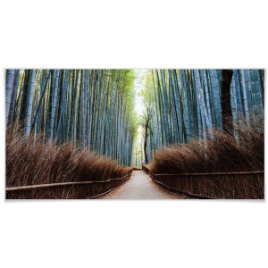 Wall-Art Poster Bamboehol Japan Poster zonder lijst (1 stuk)