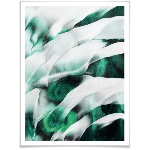 Wall-Art Poster Emerald groen Poster zonder lijst (1 stuk)