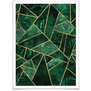 Wall-Art Poster Groene smaragd Poster zonder lijst (1 stuk)