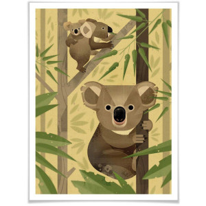 Wall-Art Poster Koala Poster zonder lijst (1 stuk)