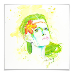 Wall-Art Poster Natural girl Poster zonder lijst (1 stuk)