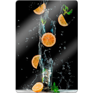 Wall-Art Print op glas Belenko - Splashing Lemonade (set)