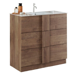 Wastafelonderkast JUPITER 82 cm breed met waskom