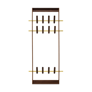 Coat frame - Gerookt eikenhouten kapstok - H150 x B53 x D7 cm