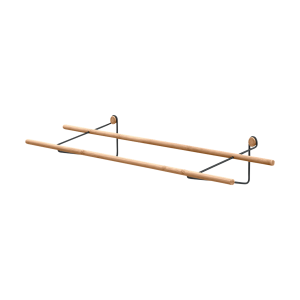 Shoe Rack - Bamboe schoenenrek - B100 x H15 x D25 cm - Zwart