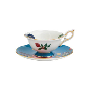 Wedgwood Wonderlust Sapphire kop en schotel 15 cl