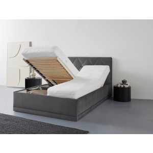 Westfalia Polsterbetten Gestoffeerd bed ADAMAS ook met bedlade, knoopdetails met stras